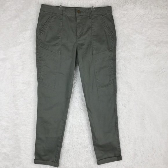 Wit & Wisdom Womens Jeans Ab Solution Ankle Skimmer  Gray Green Mid Rise 6 - Picture 1 of 11